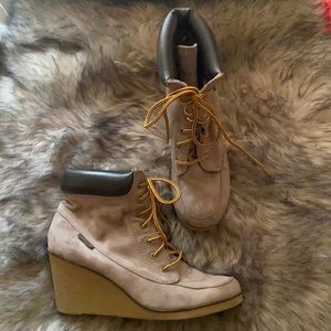 Rock & Candy lace up wedges. Size 9.5.